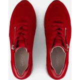 Gabor Low-Top sneakers voor dames, halfhoge schoenen, uitneembaar voetbed, comfortbreedte (H), Rood Robijn Rosso, 38.5 EU Breed