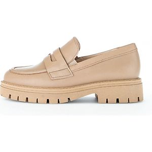 Gabor 92.453.54 Instappers - Beige - Nubuck - Leer Voering - Rubber Zool