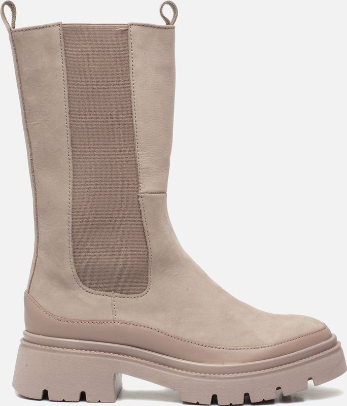 Ziengs - Chelsea Boots - Beige - Nubuck/Textiel/Rubber