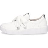 Gabor - Witte Leren Sneakers - Slip-On - Leer - Comfort Elastiek - Flexibele Zool