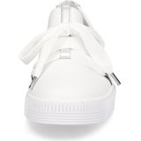Gabor - Witte Leren Sneakers - Slip-On - Leer - Comfort Elastiek - Flexibele Zool