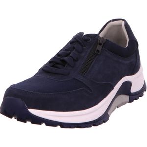 Pius Gabor Lage sneakers voor heren, uitneembaar voetbed, gecertificeerd leer, blauw marine 12, 49.5 EU