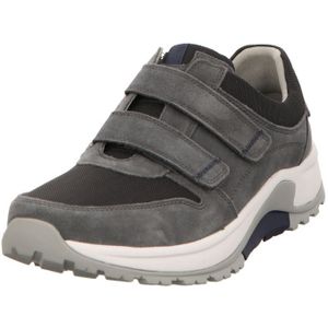 Gabor - Rollingsoft Klittenbandschoen - Grijs - Suède