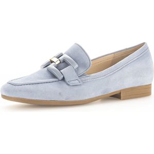 Gabor - Suède Loafers - Blauw - 100% Suède - Elastische Sluiting