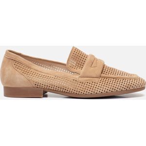Gabor - Instappers - Beige - Suede - Leer Voering - Rubber Zool