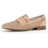 Gabor - Instappers - Beige - Suede - Leer Voering - Rubber Zool