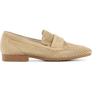 Gabor - Instappers - Beige - Suede - Leer Voering - Rubber Zool