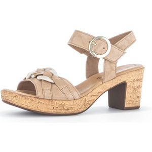 Gabor Damessandalen, damessandalen met riem, Caramel Bruin, 39 EU