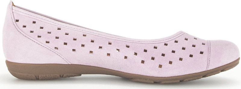 Gabor - Hovercraft Ballerina Schoenen - Roze - Suède