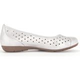 Gabor 24.169.69 - dames ballerina - zilver - maat 41 (EU) 7.5 (UK)