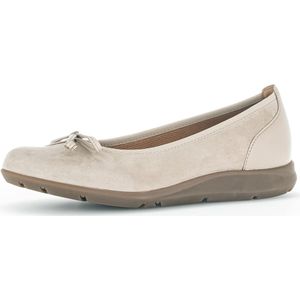 Gabor, Schoenen, Dames, Beige, 40 EU, Suède, Comfortabele ballerina`s