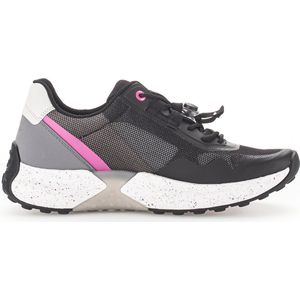 Gabor, Rollingsoft Dames Wandelsneaker Zwart, Dames, Maat:40 EU