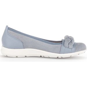 Gabor, Schoenen, Dames, Blauw, 42 EU, Suède, Lichtgewicht ballerina