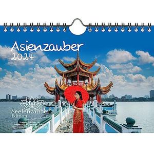 Asienzauber Wandkalender A5 voor 2024, Azië, stad, land, vakantie, strand, zee, reizen Seelenzauber