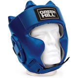 Green Hill Sparring Hoofdbeschermer - Kunstleer - Blauw - L