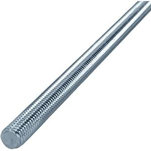 HELPMATE Schroefdraadstang M8 x 330 mm van verzinkt staal, 10 stuks schroefdraadstang met metrische volledige schroefdraad, schroefdraadstift met sterkteklasse 4.8, DIN 976