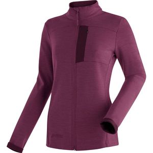 Maier Sports - Skutvik W - Jas - Paars - 40% Wol, Ademend, Sportieve Pasvorm