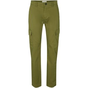 Tom Tailor - 1030011 - Cargobroek - Zwart - Slim Fit, Normale Hoogte, 98% Katoen/2% Spandex