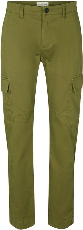 Tom Tailor - 1030011 - Cargobroek - Zwart - Slim Fit, Normale Hoogte, 98% Katoen/2% Spandex