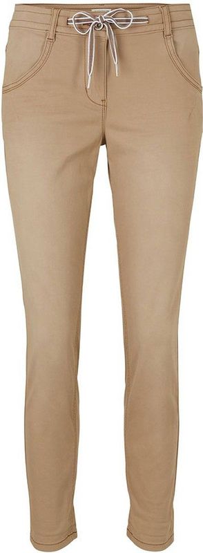 TOM TAILOR Dames Taps toelopende relaxed broek 1032046, 28722 - Dark Sepia, 36W / 28L