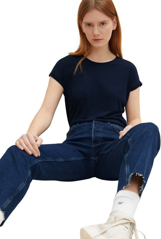 TOM TAILOR fluent basic tee Dames T-shirt