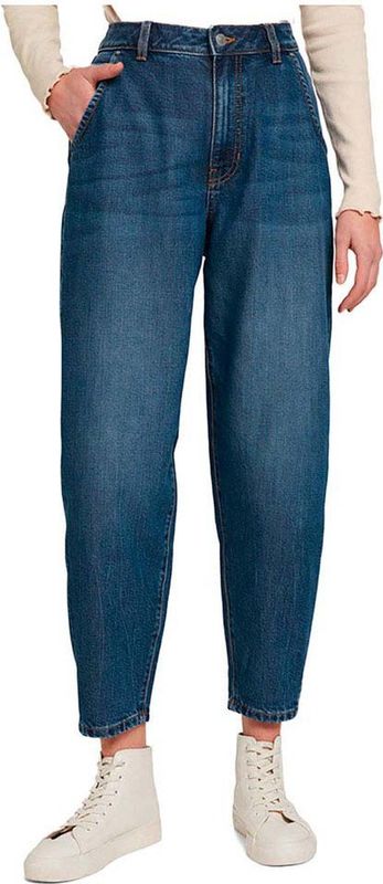 Tom Tailor Denim - BARREL MOM - Jeans - Blauw - 59% Lyocell, 39% Polyester, 2% Elastaan