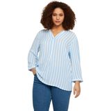 TOM TAILOR - Damesblouse - Korte Mouwen - Dark Maroon Red - Viscose