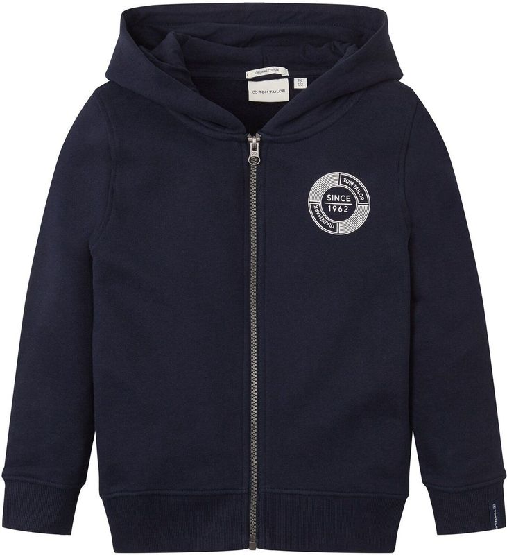 Basic - Effen Sweatjack - Zwart - 100% Biologisch Katoen