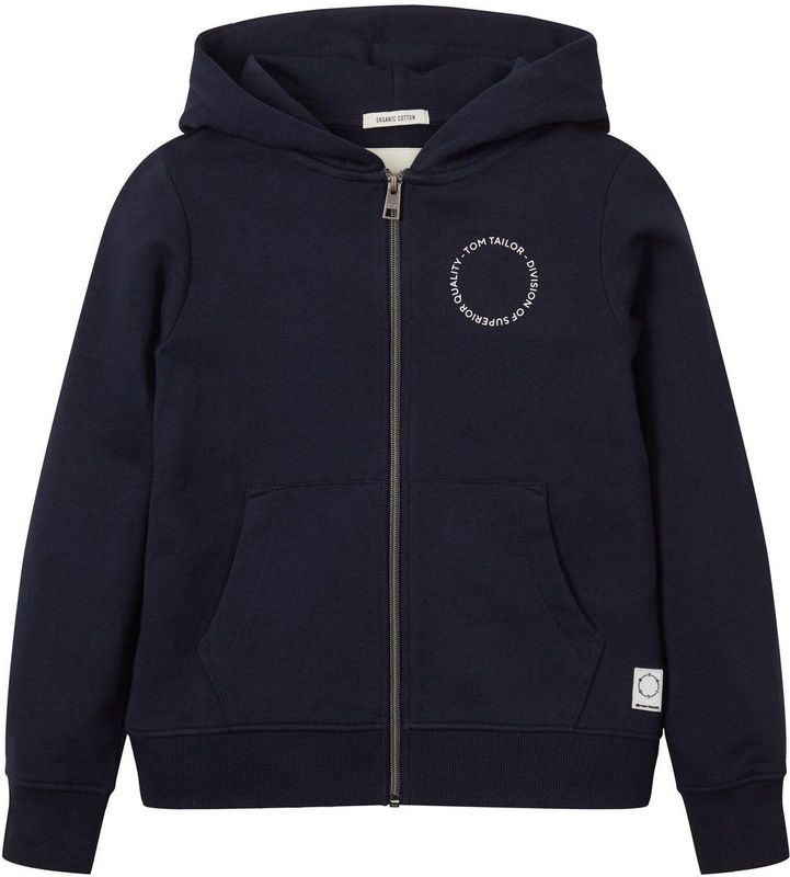 TOM TAILOR - 1029982 - Basic Jongensjas - Sky Captain Blue - Biologisch Katoen