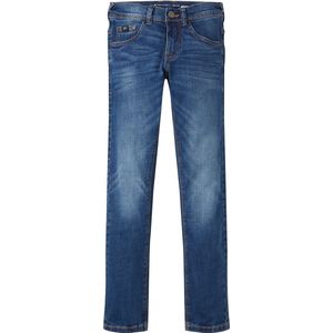 Tom Tailor - Slim Fit Jeans - Middenblauw - Met Knoop- en Ritssluiting