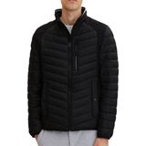 TOM TAILOR - Pufferjack - Zwart - Katoen - Heren