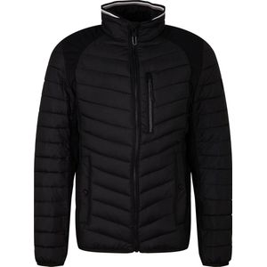 TOM TAILOR - Pufferjack - Zwart - Katoen - Heren