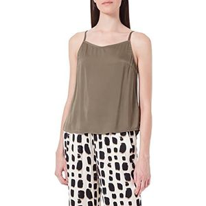 TOM TAILOR Dames Basic blousetop 1032272, 11848 - Jungle Soil Green, 34