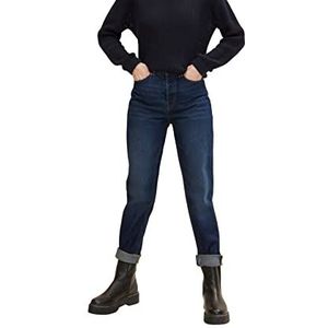 TOM TAILOR Denim Dames Mom Fit Jeans 1032693, 10282 - Dark Stone Wash Denim, 33
