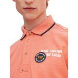 TOM TAILOR - Decorated Polo - Heren Poloshirt - Kleur - Materiaal