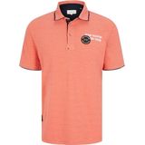 TOM TAILOR - Decorated Polo - Heren Poloshirt - Kleur - Materiaal