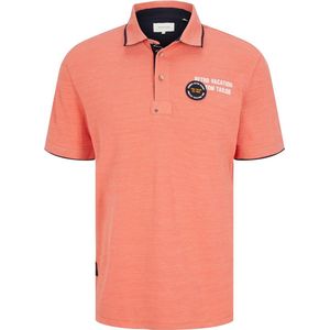 TOM TAILOR - Decorated Polo - Heren Poloshirt - Kleur - Materiaal