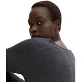 Basic - Trui - Lichtgrijs - Katoen - Lange Mouwen met V-hals