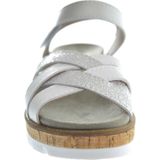 Longo 1111790 1 weiss silber Dames Sandalen - Wit