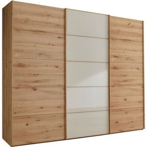 WIEMANN Schwebetürenschrank "Cardiff", mit massiven Holztüren und Glas