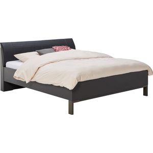 B Bright Bed Suite met poten in rawsteel - 160 x 200 cm - grafiet/grafiet