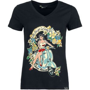 Queen Kerosin Vintage Love Dames T-Shirt