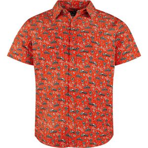King Kerosin - LA Motor Soul - Heren Shirt - Rood - Korte Mouwen