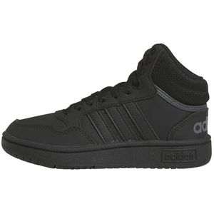 adidas Hoops Mid uniseks-kind sneakers, core black/core black/grey six, 32 EU
