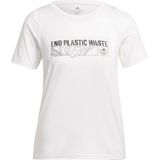 Adidas Parley Run Fast T-shirt Met Korte Mouwen Wit L Vrouw