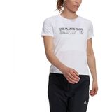 Adidas Parley Run Fast T-shirt Met Korte Mouwen Wit L Vrouw