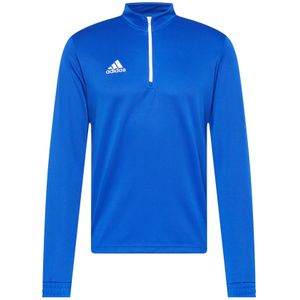adidas - Entrada 22 - Trainingstrui - Blauw Wit - 1/4-Zip - 100% Gerecycled Polyester