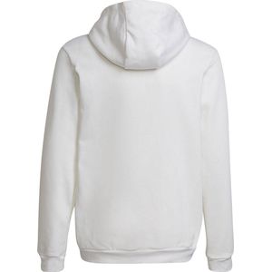 adidas - Entrada 22 Sweat Hoodie - Kids - Wit Zwart - Fleece - Capuchon