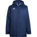 adidas - Entrada 22 - Stadium Jas - Donkerblauw/Wit - 100% Nylon, 90% Gerecycled Polyester