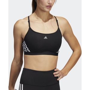 adidas - Aeroreact - Sport BH - Zwart - Lichtondersteuning - 1 stuk